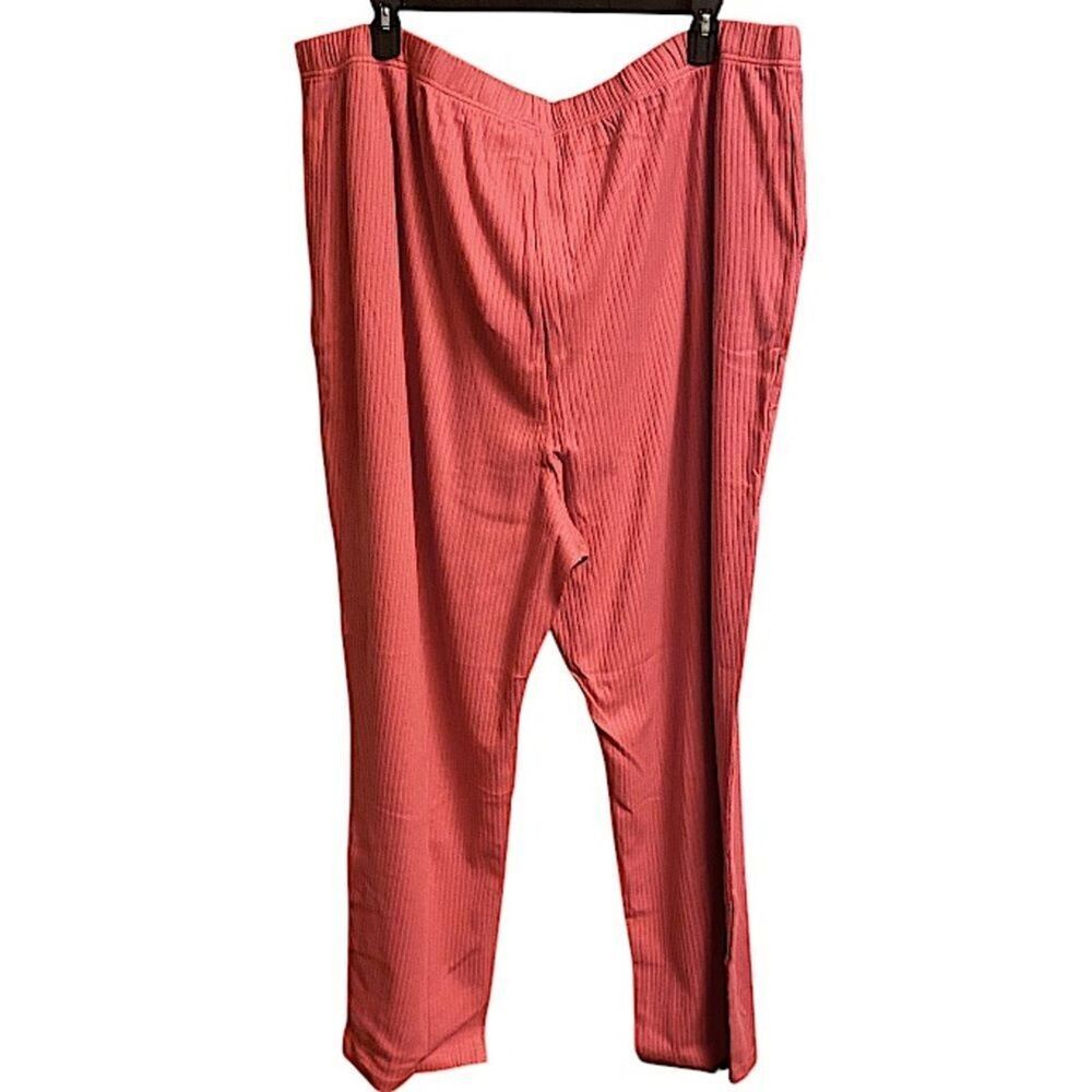 Woman Within Lounge Pants 34/36 Tall 4X New Ribbed Cozycore Loungewear - Picture 9 of 9